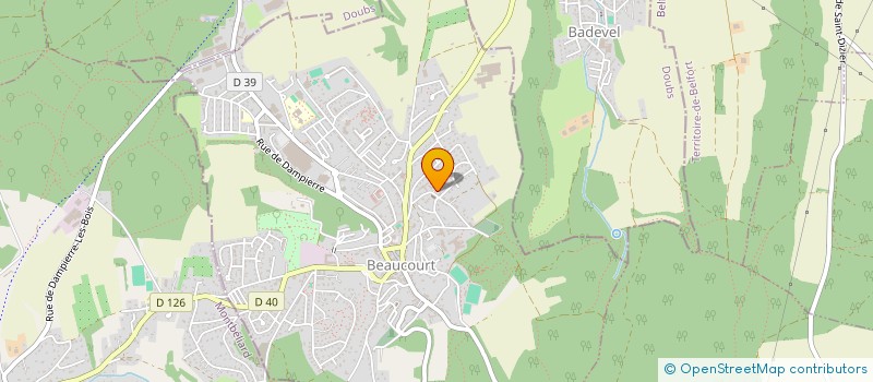 localisation de l'entreprise SCI LBG à BEAUCOURT