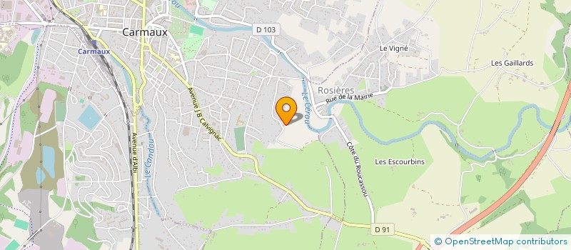 localisation de l'entreprise SCI LBIA81  CARMAUX