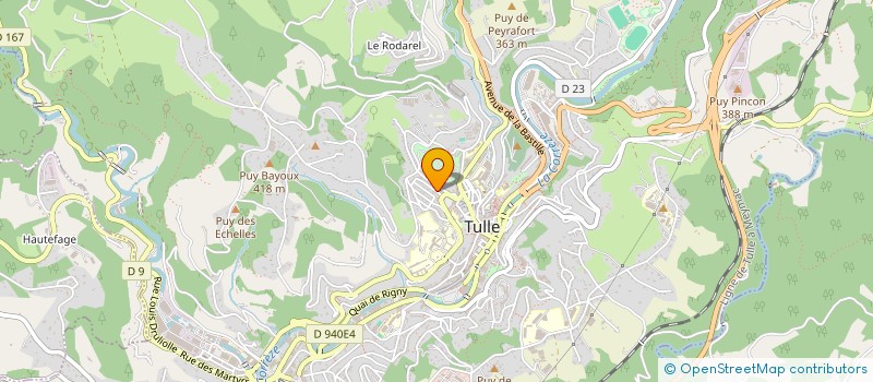 localisation de l'entreprise SCI LBL  TULLE