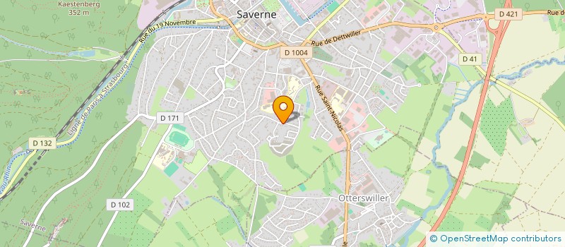 localisation de l'entreprise SCI LBL  SAVERNE