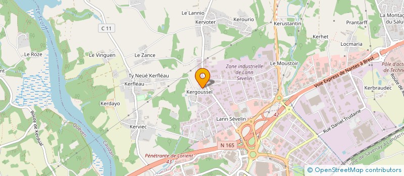 localisation de l'entreprise SCI LBL  CAUDAN