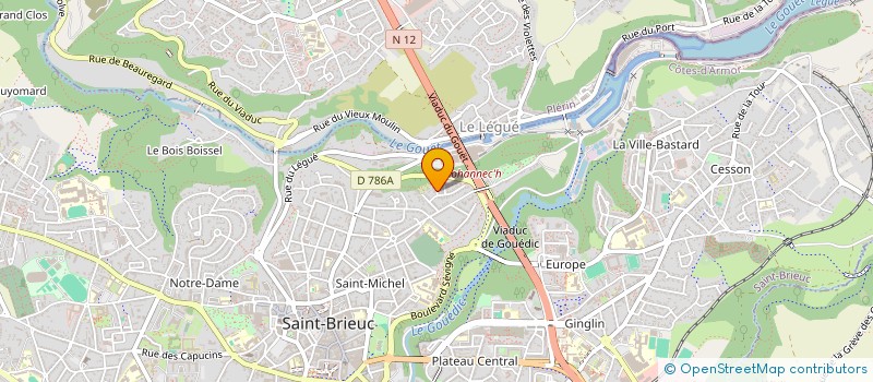 localisation de l'entreprise SCI LBM à SAINT-BRIEUC