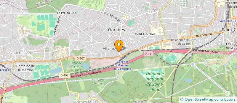 localisation de l'entreprise SCI LBM GARCHES à GARCHES