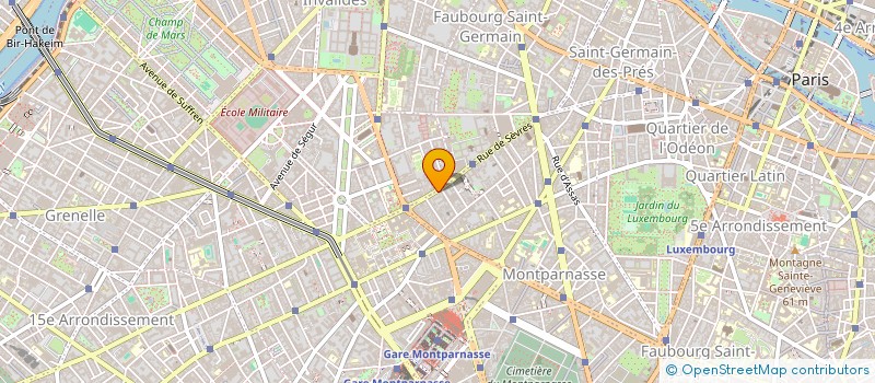 localisation de l'entreprise SCI LBM SEVRES  PARIS