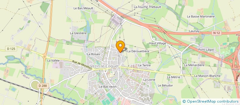 localisation de l'entreprise SCI LBN DU CHAMP MOREL  VEZIN-LE-COQUET