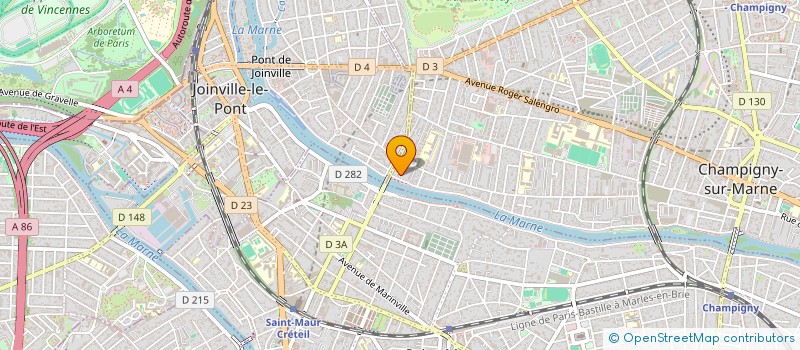 localisation de l'entreprise SCI LBNF  CHAMPIGNY-SUR-MARNE