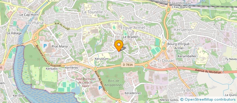 localisation de l'entreprise SCI LBP  QUIMPER