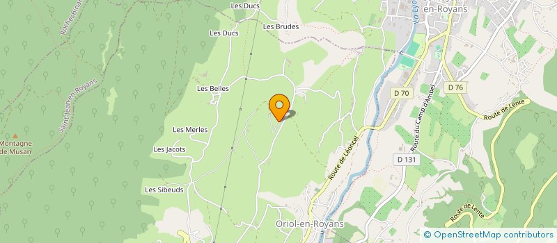 localisation de l'entreprise SCI LBRC  ORIOL-EN-ROYANS