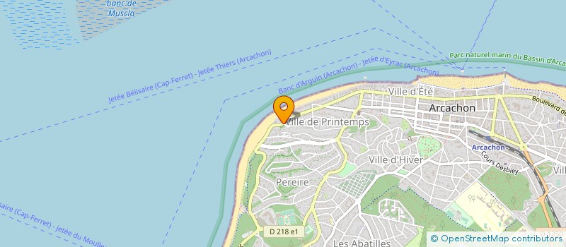 localisation de l'entreprise SCI LBS  ARCACHON