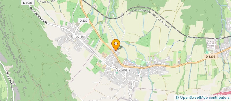 localisation de l'entreprise SCI LBS  VULBENS