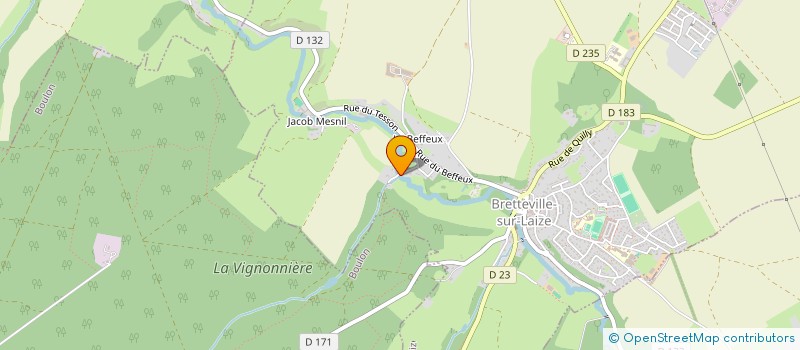 localisation de l'entreprise SCI LBS à BRETTEVILLE-SUR-LAIZE
