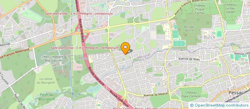 localisation de l'entreprise SCI LBS RIVE DROITE  MERIGNAC