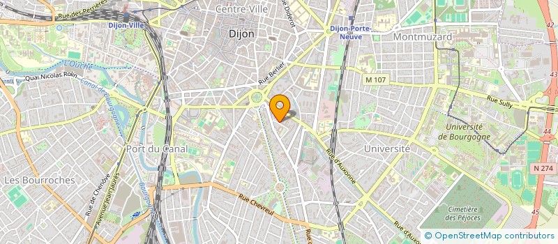 localisation de l'entreprise SCI LBTH à DIJON
