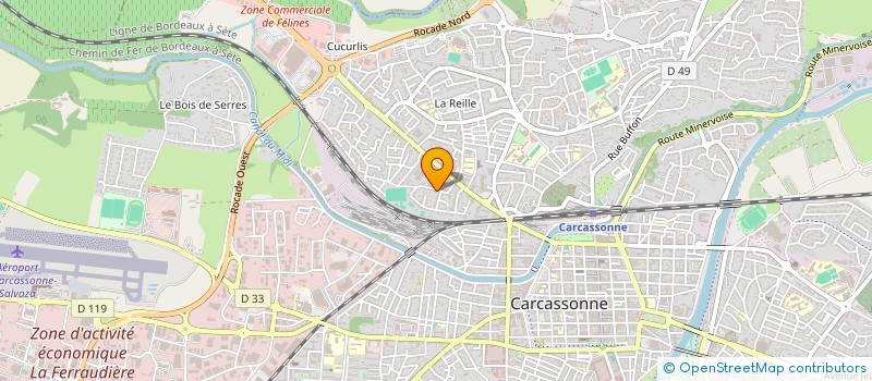 localisation de l'entreprise SCI LBV à CARCASSONNE