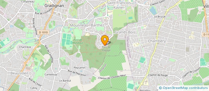 localisation de l'entreprise SCI LBVR  GRADIGNAN