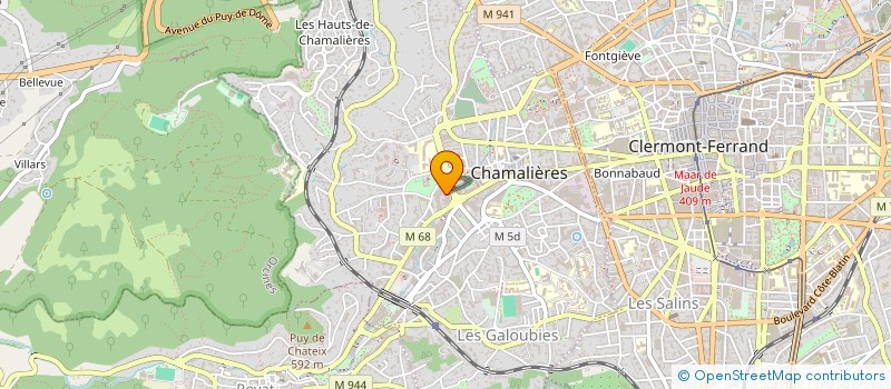 localisation de l'entreprise SCI LBW  CHAMALIERES