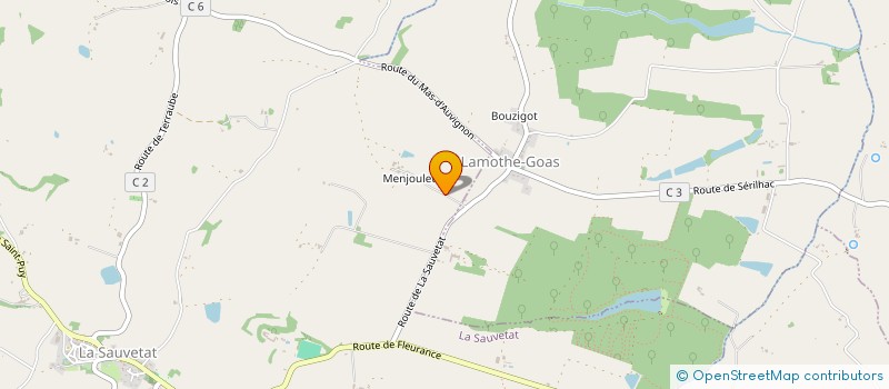 localisation de l'entreprise SCI LC  LA SAUVETAT