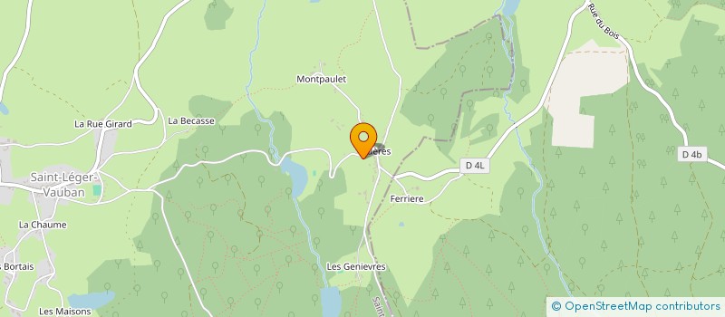 localisation de l'entreprise SCI LC AVENIR  SAINT-LEGER-VAUBAN