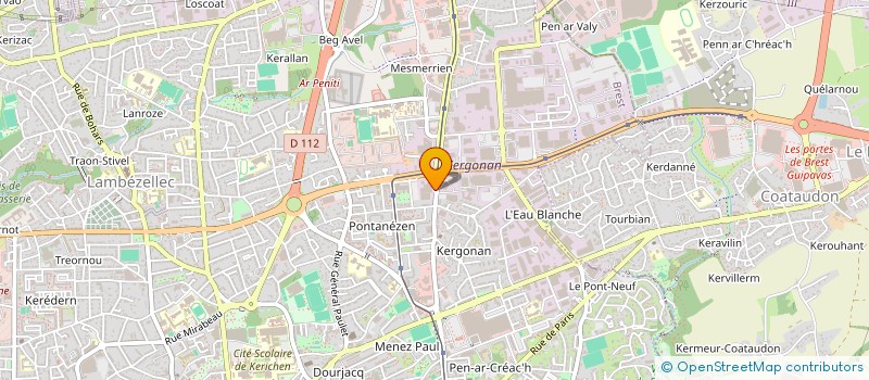 localisation de l'entreprise SCI LC D'ARMOR  BREST