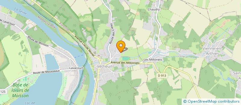 localisation de l'entreprise SCI LC GESTION IMMOBILIER  VETHEUIL