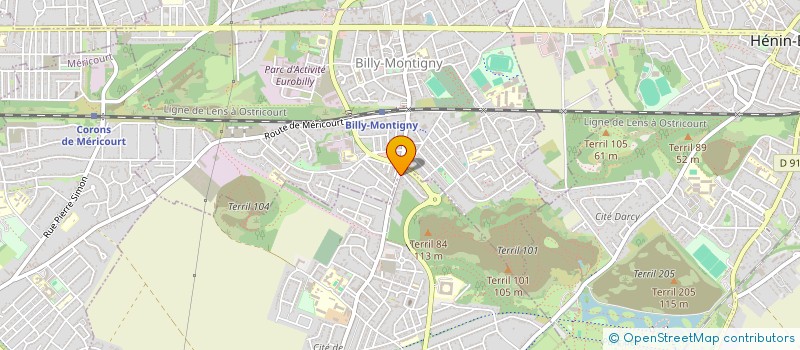 localisation de l'entreprise SCI LC IMMOBILIERE à BILLY-MONTIGNY