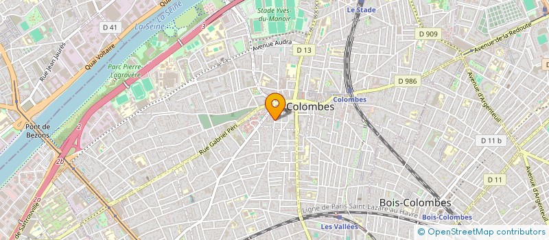 localisation de l'entreprise SCI LC2 à COLOMBES