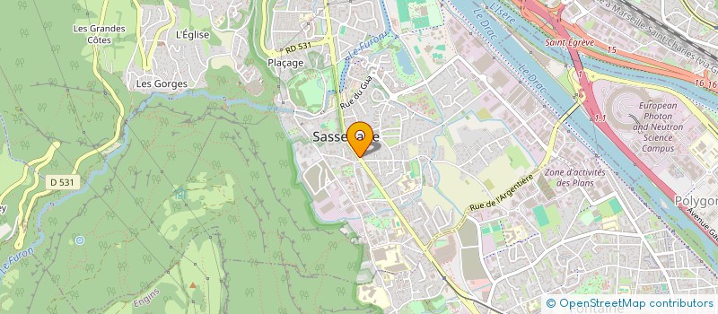 localisation de l'entreprise SCI LC2  SASSENAGE