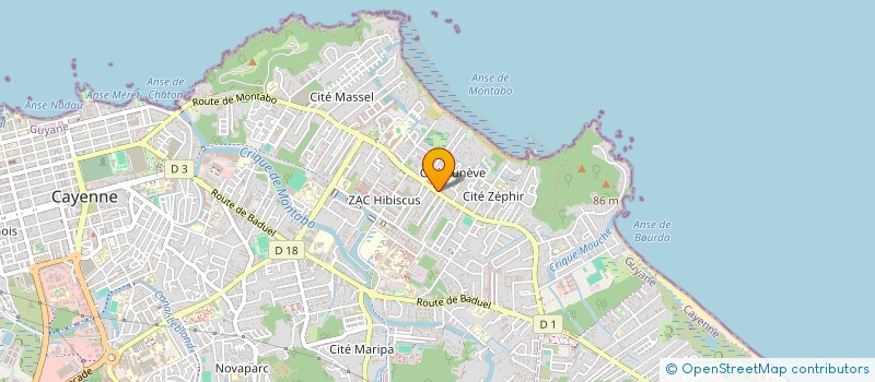 localisation de l'entreprise SCI LC2J  CAYENNE