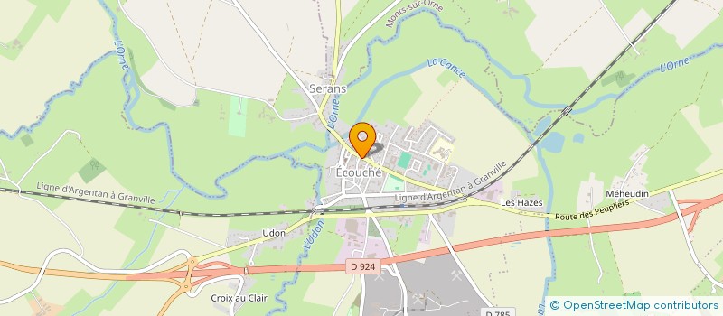 localisation de l'entreprise SCI LCA à ECOUCHE-LES-VALLEES