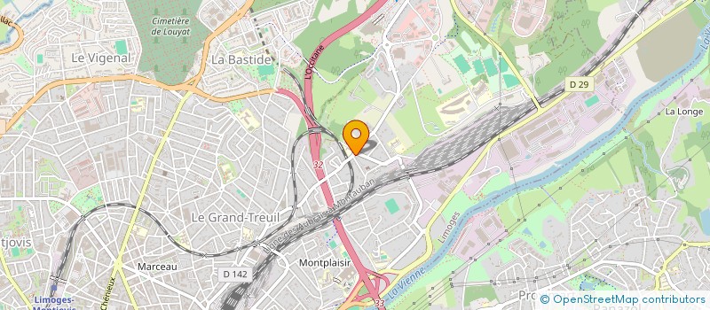 localisation de l'entreprise SCI LCA à LIMOGES