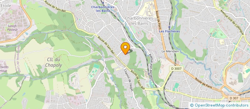 localisation de l'entreprise SCI LCA  CHARBONNIERES-LES-BAINS