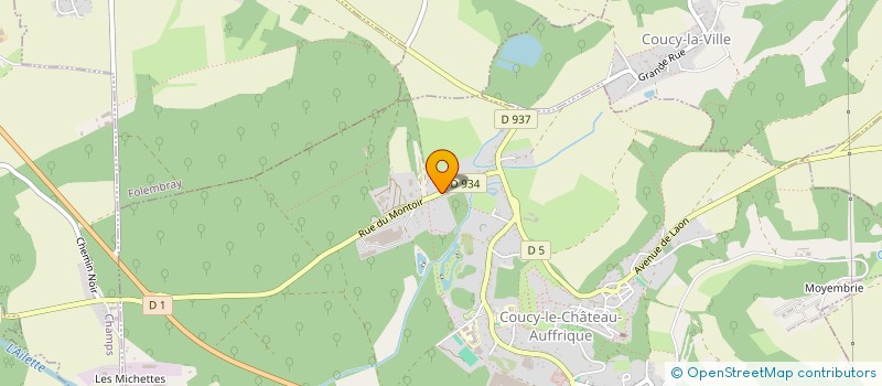 localisation de l'entreprise SCI LCA  COUCY-LE-CHATEAU-AUFFRIQUE