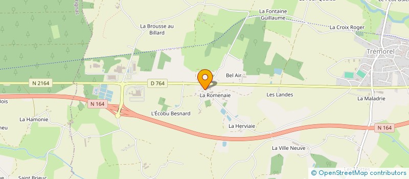 localisation de l'entreprise SCI LCA  TREMOREL