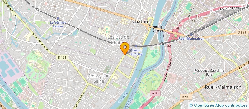 localisation de l'entreprise SCI LCAC  CHATOU