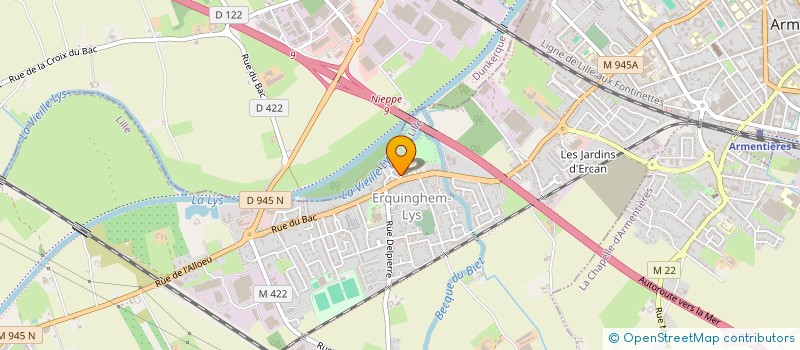 localisation de l'entreprise SCI LCAL  ERQUINGHEM-LYS