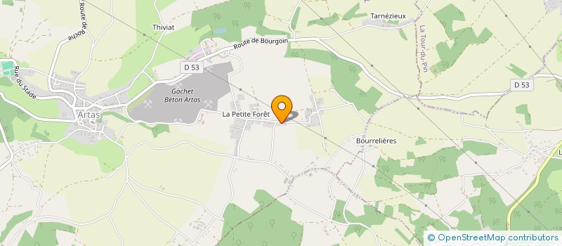 localisation de l'entreprise SCI LCB  ARTAS