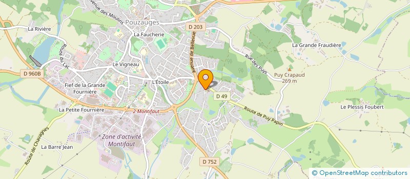 localisation de l'entreprise SCI LCB IMMOBILIER  POUZAUGES