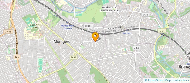 localisation de l'entreprise SCI LCBI à MONTGERON