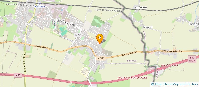 localisation de l'entreprise SCI LCDH 062941  BAISIEUX