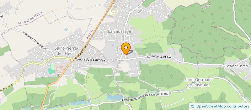 localisation de l'entreprise SCI LCDL  LA SAUSSAYE