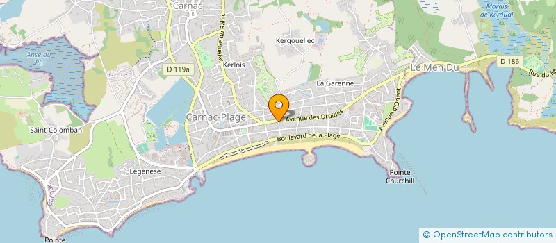 localisation de l'entreprise SCI LCDM IMMO  CARNAC