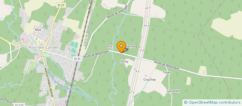 localisation de l'entreprise SCI LCI  RION-DES-LANDES