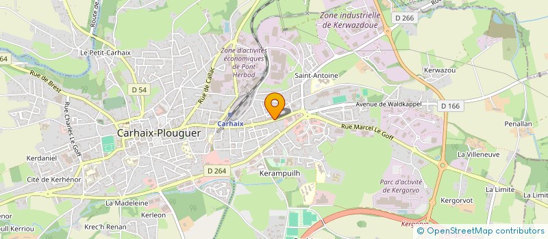 localisation de l'entreprise SCI LCJ à CARHAIX-PLOUGUER