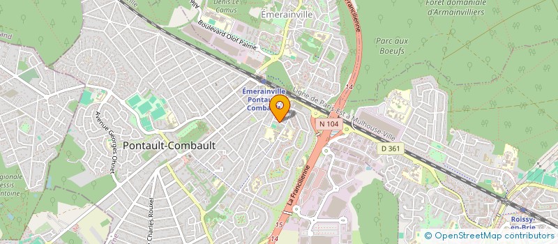 localisation de l'entreprise SCI LCJC à PONTAULT-COMBAULT