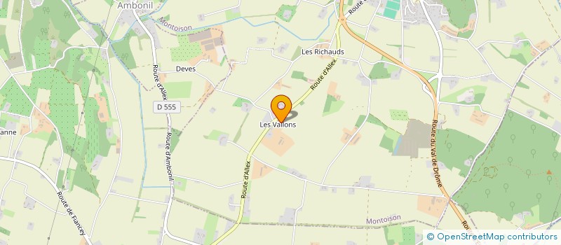 localisation de l'entreprise SCI LCJC  MONTOISON