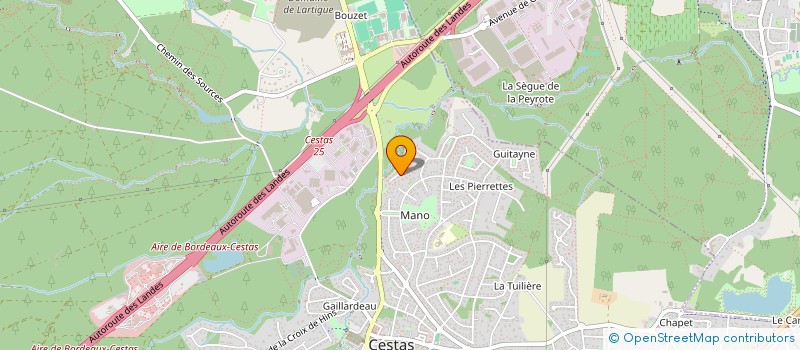 localisation de l'entreprise SCI LCKD  CESTAS