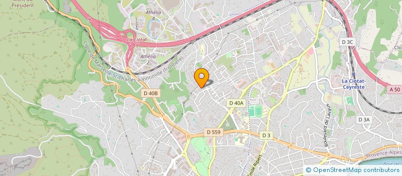 localisation de l'entreprise SCI LCL SANTE  LA CIOTAT