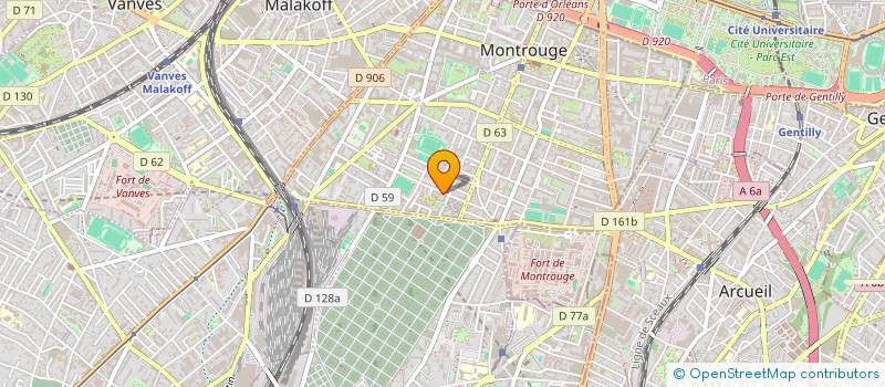 localisation de l'entreprise SCI LCM  MONTROUGE