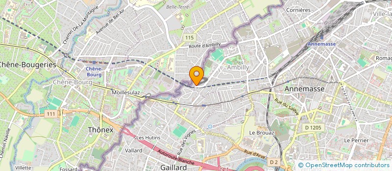 localisation de l'entreprise SCI LCM  AMBILLY