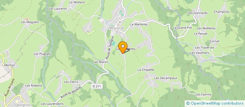 localisation de l'entreprise SCI LCMJ  LE MONTCEL